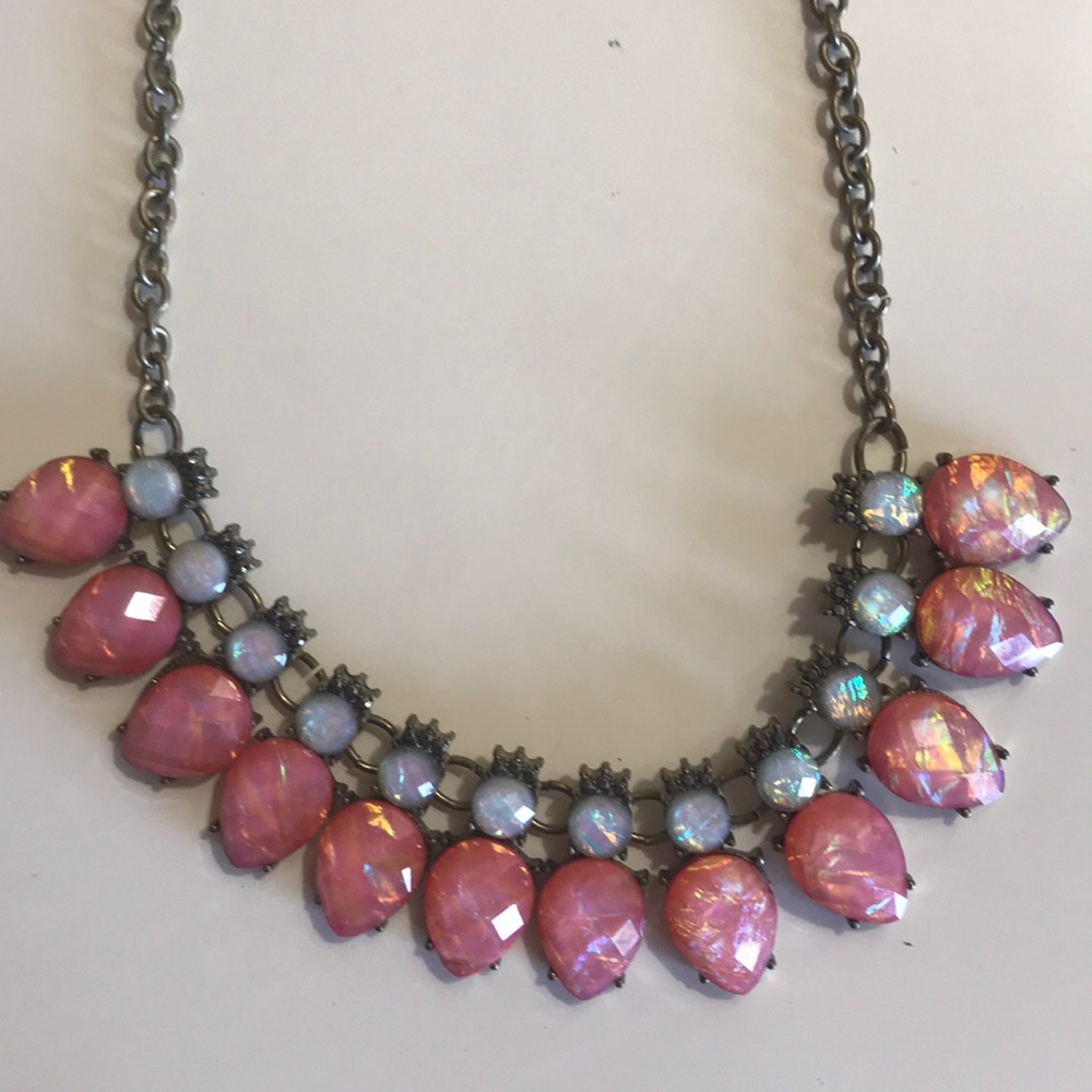 Pink statement necklace